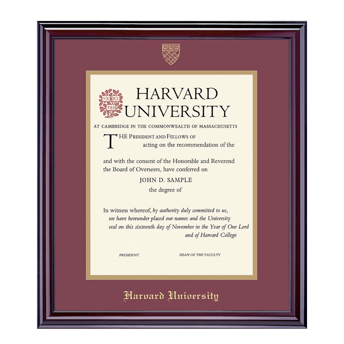 1999-Harvard University Embossed Diploma Frame_Elite_Harvard-Design.jpg