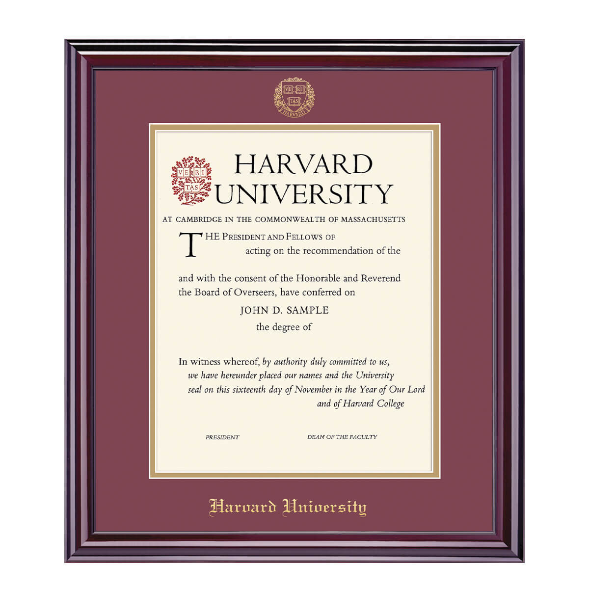 1999-Harvard University Embossed Diploma Frame_Elite_Harvard - Grad.jpg