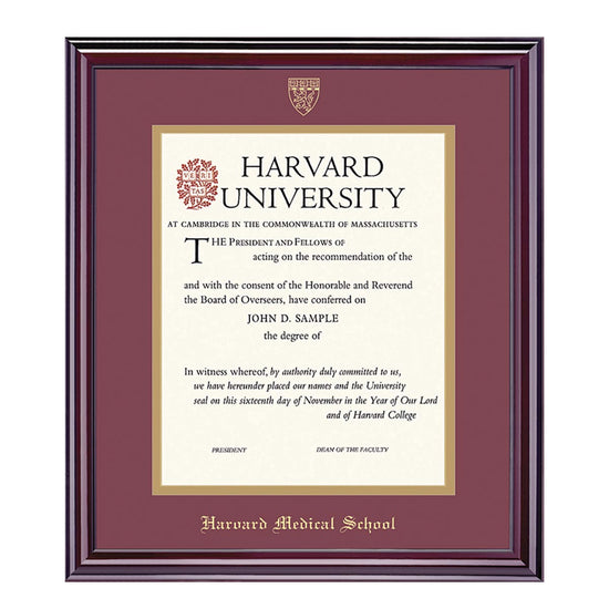 1999-Harvard University Embossed Diploma Frame_Elite_Harvard - Medical.jpg
