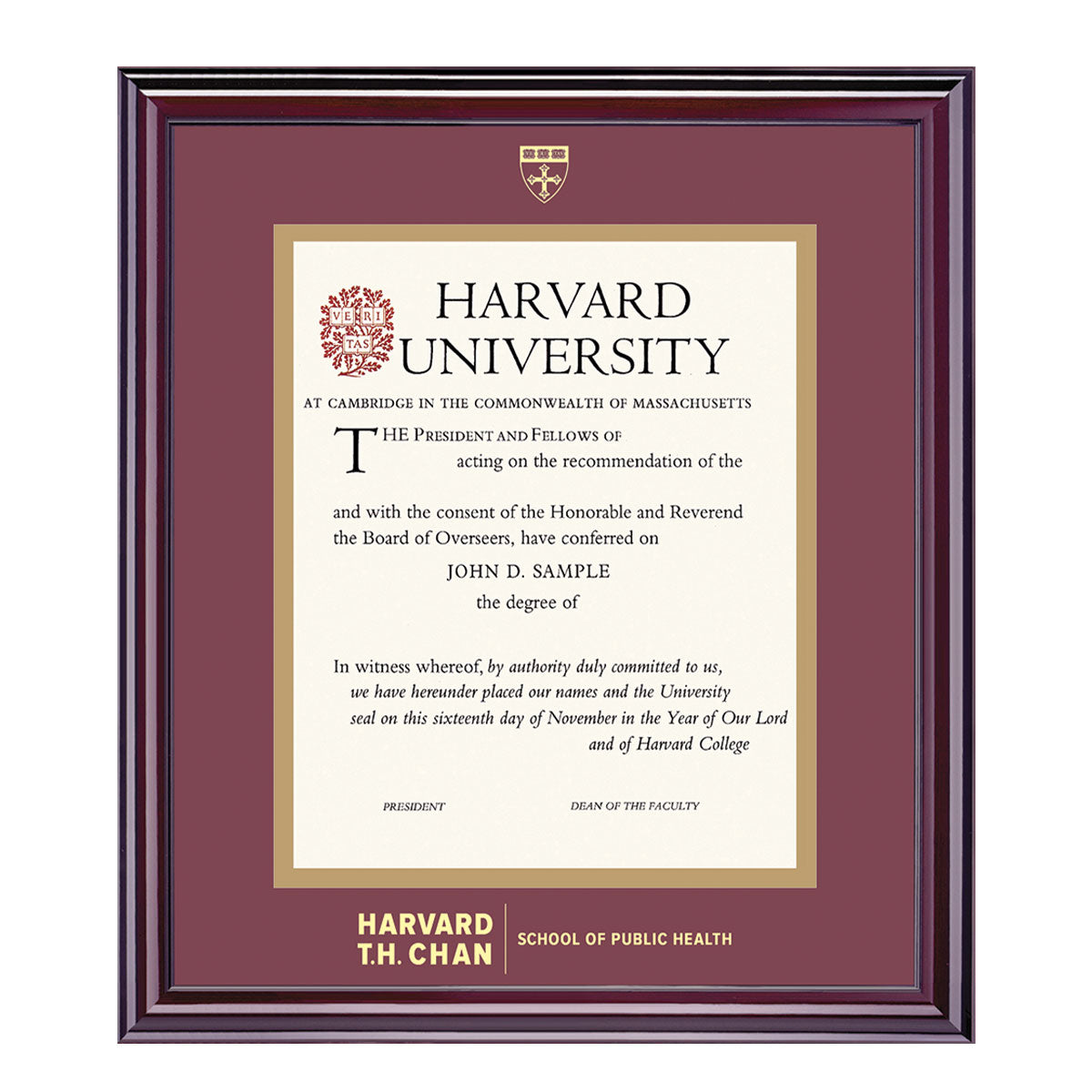 1999-Harvard University Embossed Diploma Frame_Elite_Harvard - Public Health.jpg