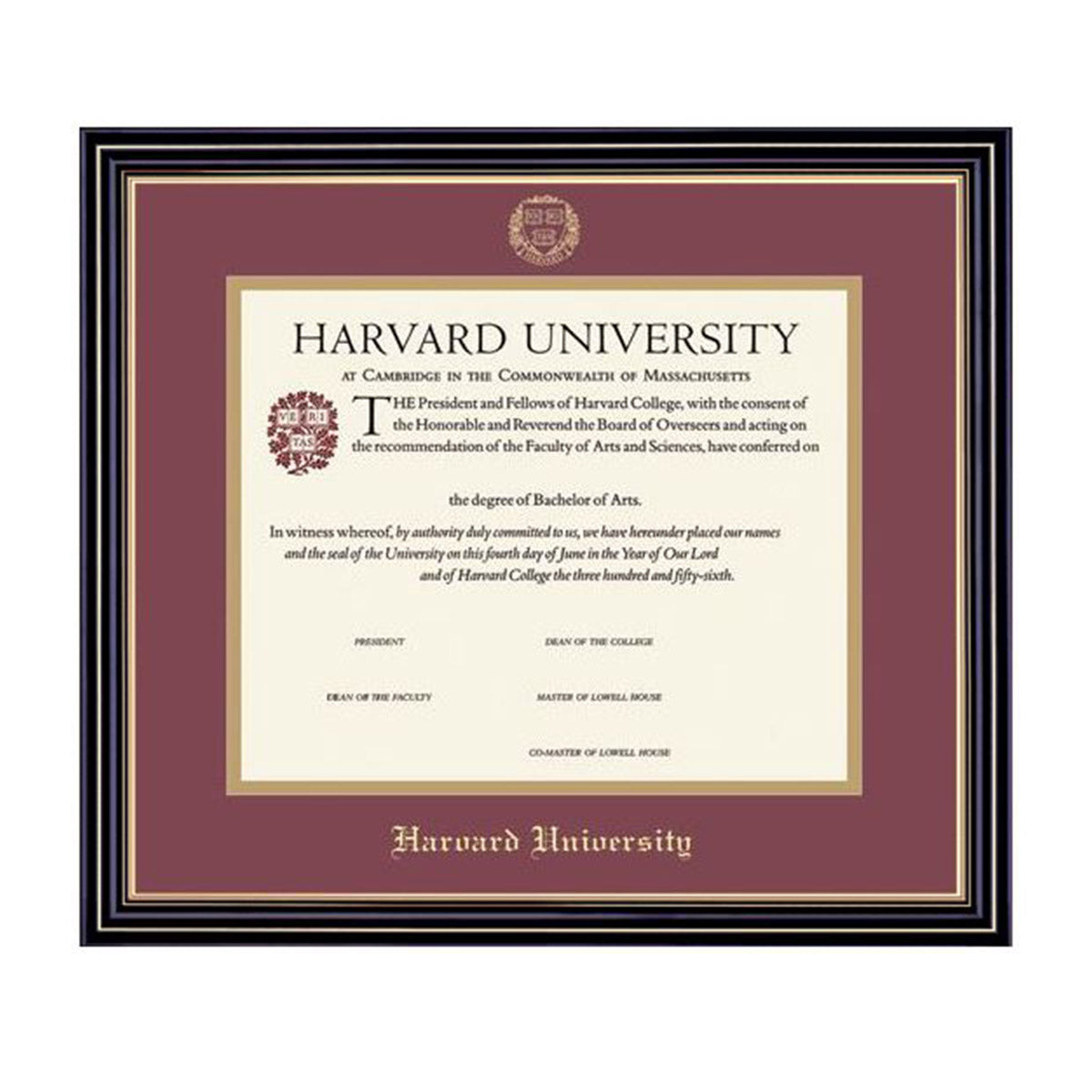 1999-Harvard University Embossed Diploma Frame_Prestige_Har-Undergrad.jpg