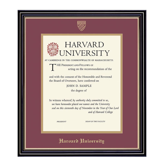 1999-Harvard University Embossed Diploma Frame_Prestige_Harvard-Design.jpg