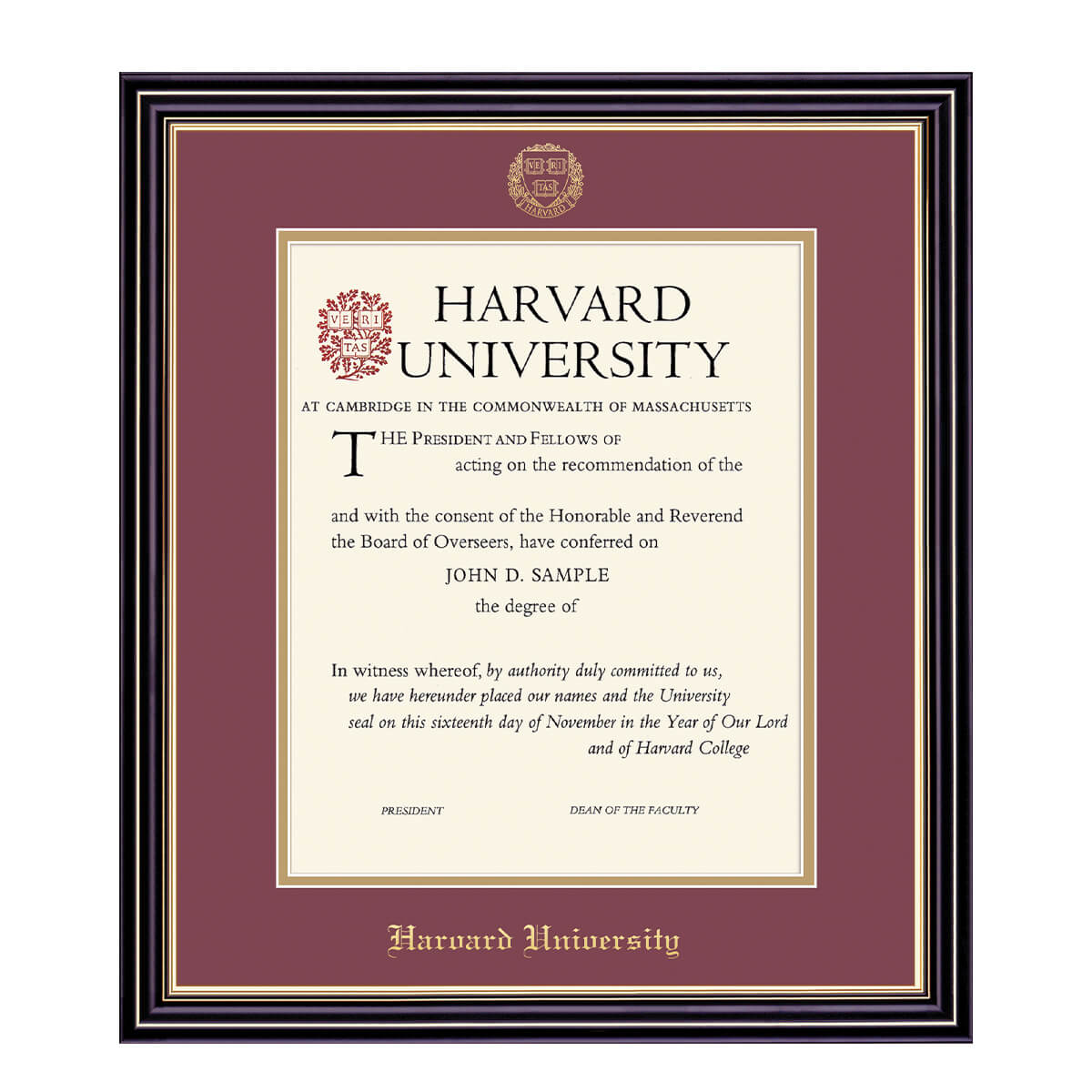 1999-Harvard University Embossed Diploma Frame_Prestige_Harvard - Grad.jpg
