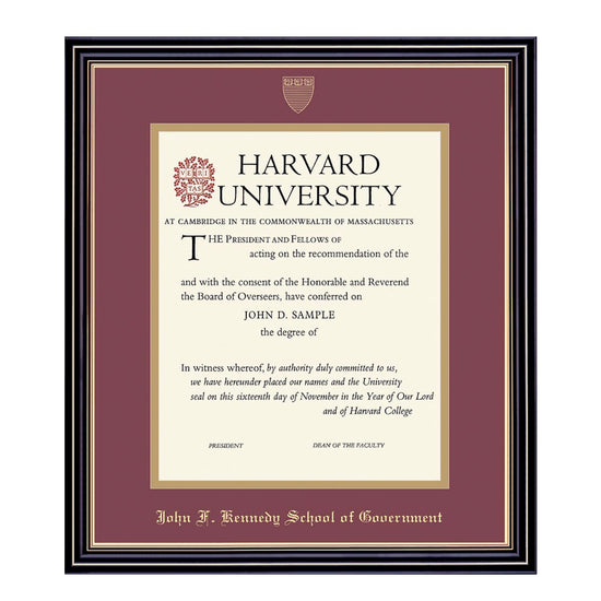 1999-Harvard University Embossed Diploma Frame_Prestige_Harvard - JFK.jpg