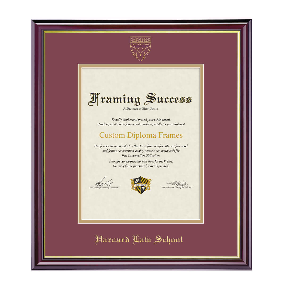 1999-Harvard University Embossed Diploma Frame_Windsor_Harvard - Law.jpg