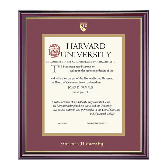 1999-Harvard University Embossed Diploma Frame_Windsor_Harvard - School of Education.jpg