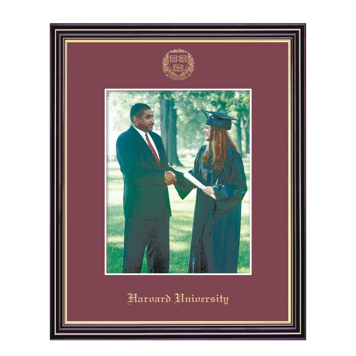 2032-Harvard Veritas Shield Embossed Photo Frame_Prestige.jpg