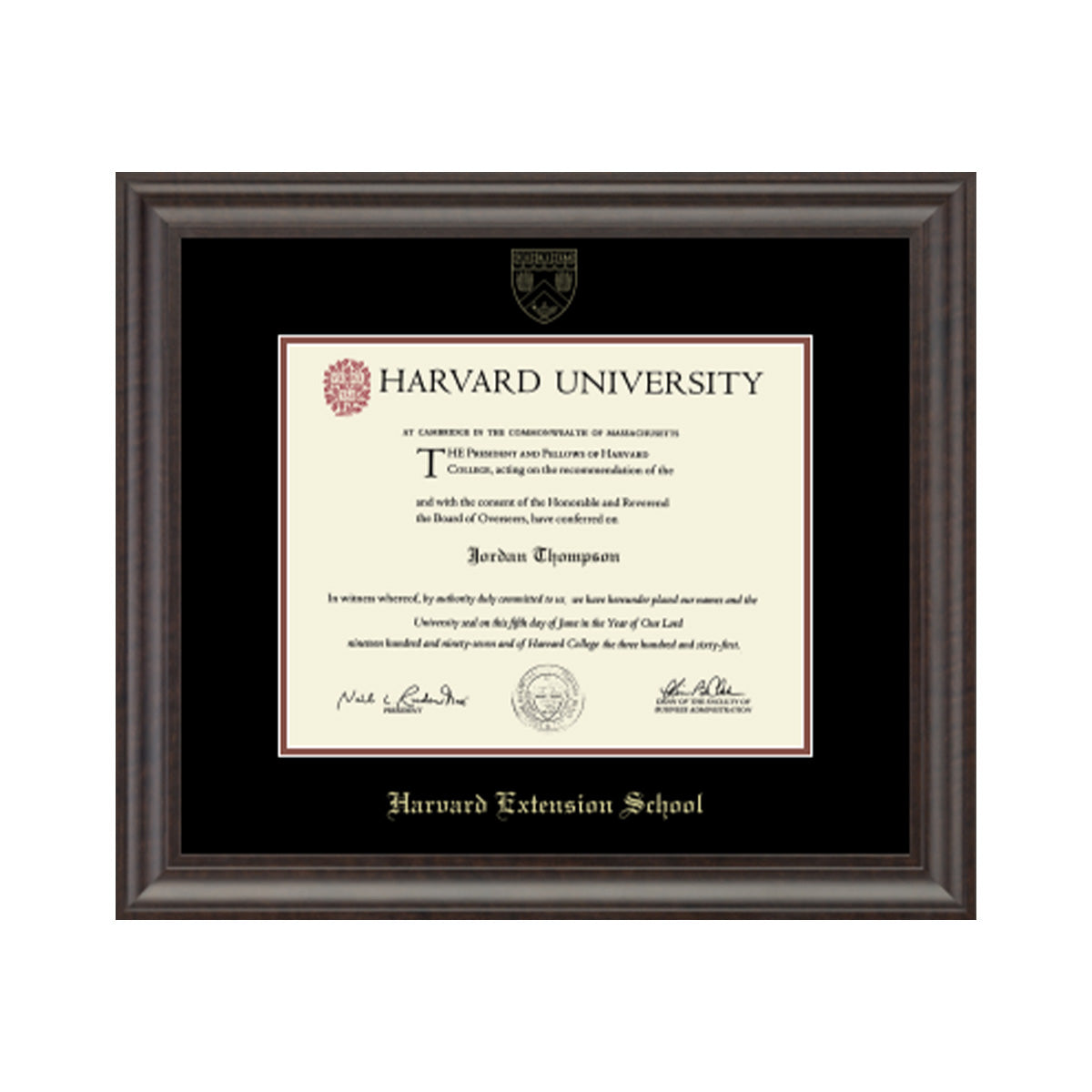 2244-Harvard Recycled Wood Gold Embossed Diploma Frame_Acadia_Extension Undergrad.jpg