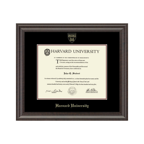 2244-Harvard Recycled Wood Gold Embossed Diploma Frame_Acadia_Har-Undergrad_01.jpg