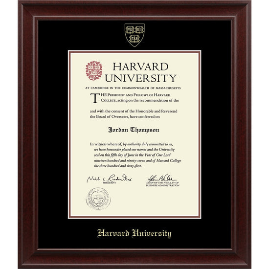 2244-Harvard Recycled Wood Gold Embossed Diploma Frame_Rainier_Harvard - Grad.jpg