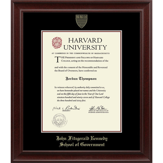 2244-Harvard Recycled Wood Gold Embossed Diploma Frame_Rainier_Harvard - JFK.jpg