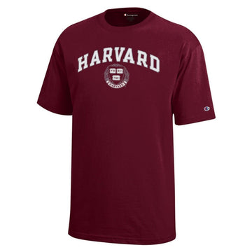 Harvard Champion Arched Two-Tone Seal Tee Shirt