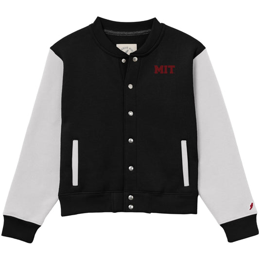 MIT League Youth Varsity Embroidered Snap Jacket