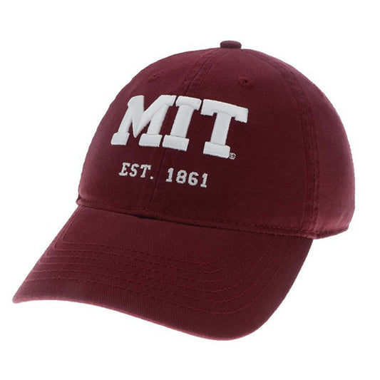 2327-MIT Est. 1861 Washed Twill Hat_Maroon.jpg