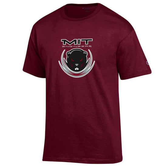 2407-MIT Beaver Tee Shirt_Maroon.jpg