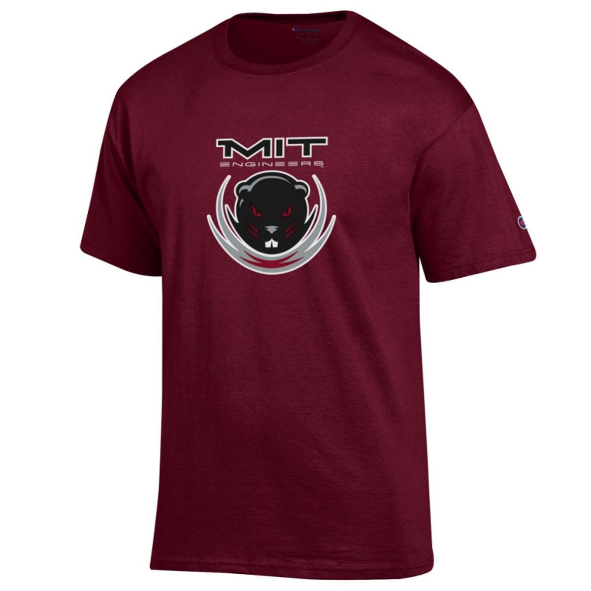 2407-MIT Beaver Tee Shirt_Maroon.jpg