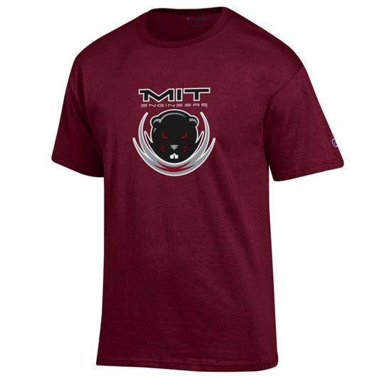 2407-MIT Beaver Tee Shirt_Maroon.jpg