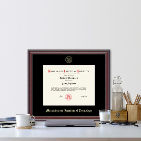 2957-MIT Gold Embossed Diploma Frame in Studio with Black Mat_media_02.jpg