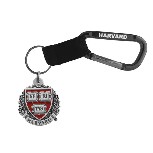 Harvard Seal Pewter Carabiner Keychain