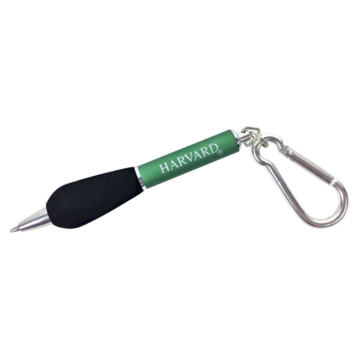 3227-Harvard Metal Pen with Carabiner_Green.jpg