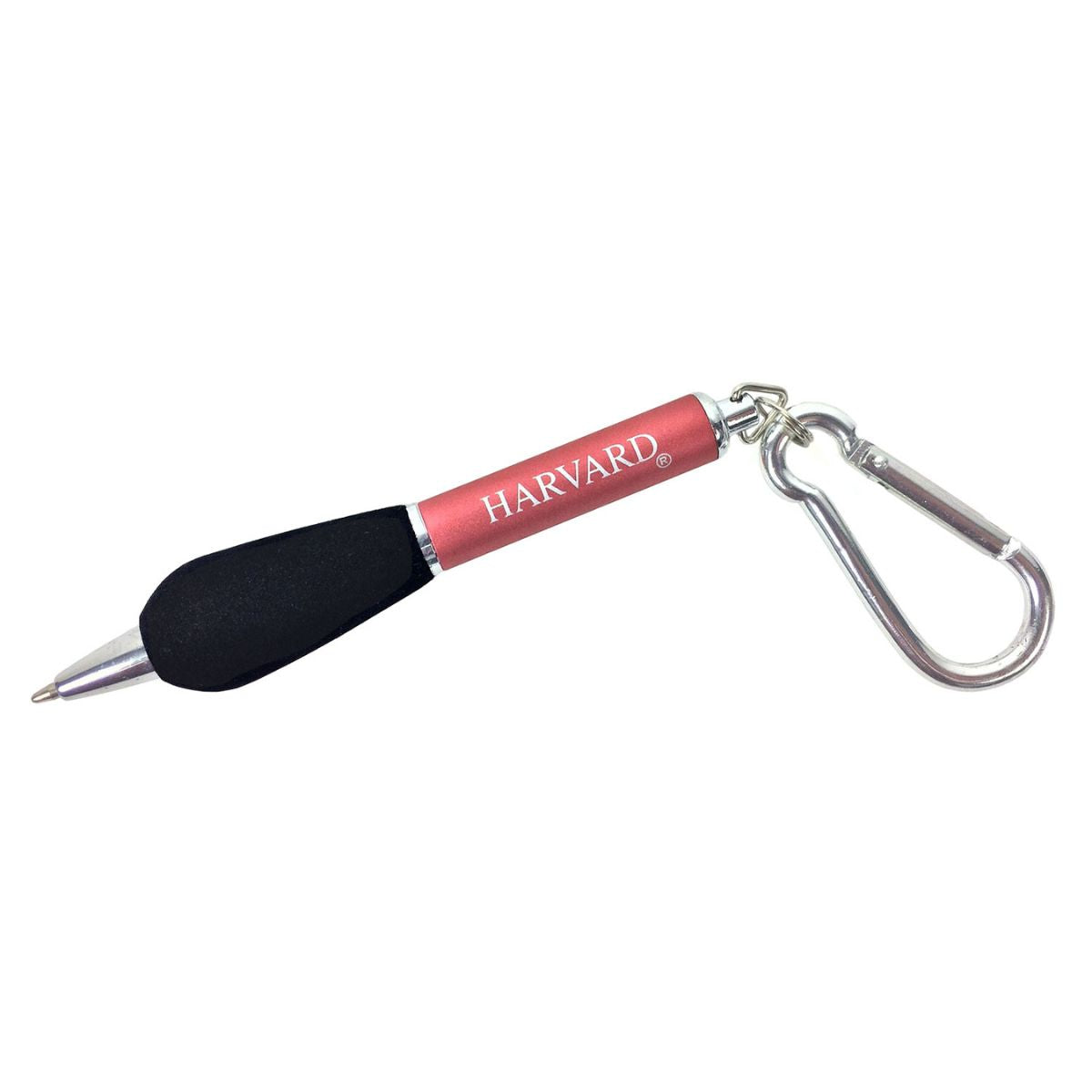 3227-Harvard Metal Pen with Carabiner_Red.jpg