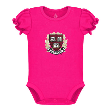 Harvard Infant Puff Sleeve Onsie