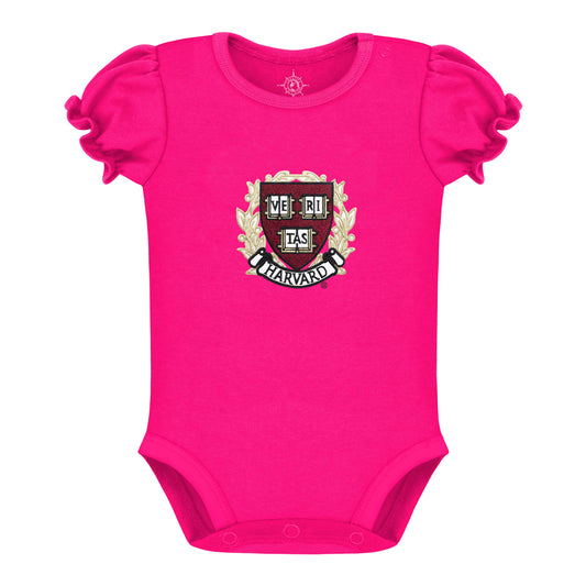Harvard Infant Puff Sleeve Onsie
