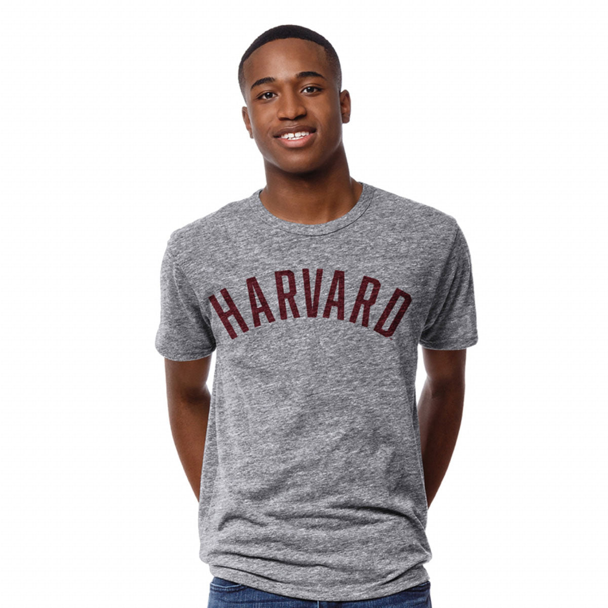 Harvard Tri-Blend Arched Logo Tee Shirt – The COOP