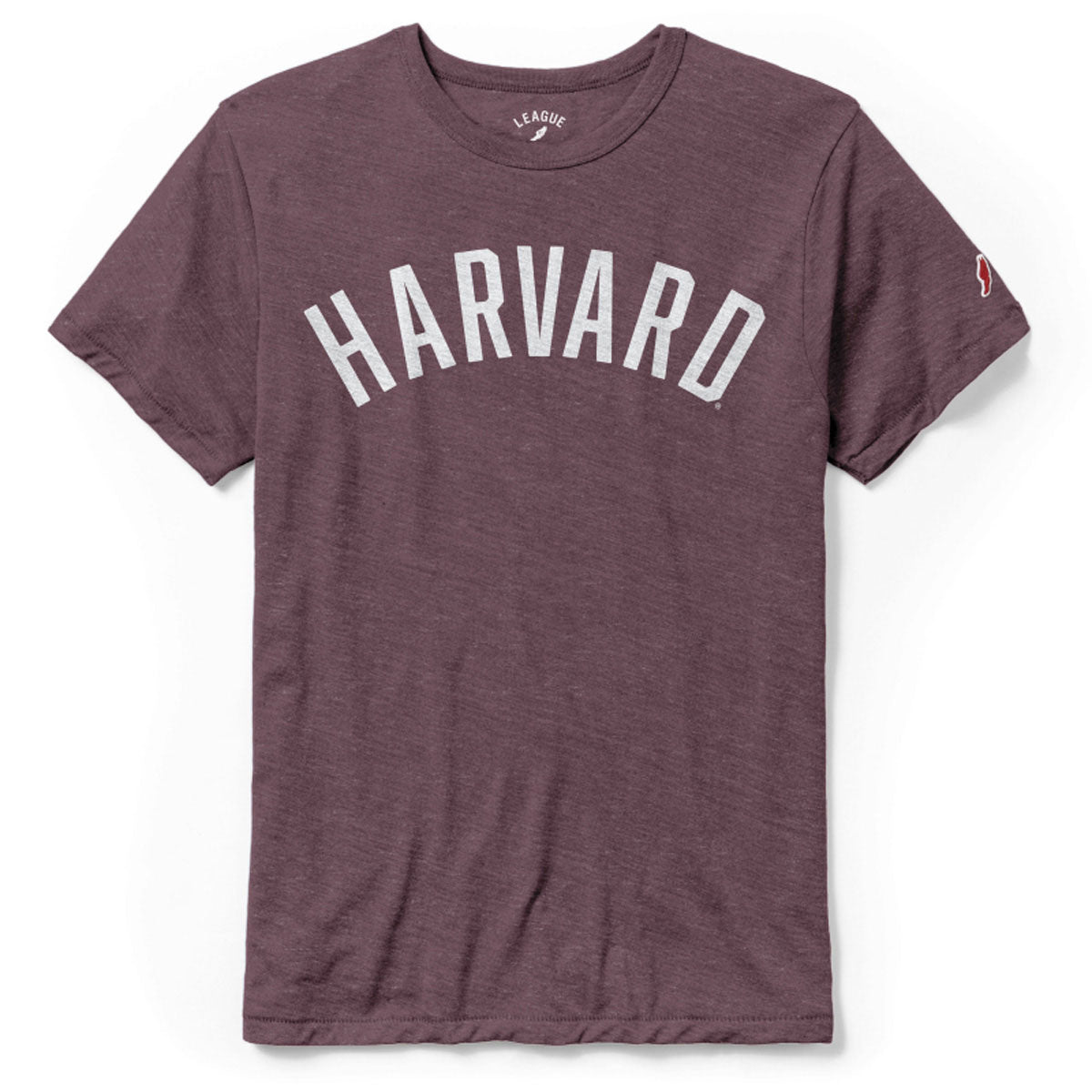 3402-Harvard Tri-Blend Arched Logo Tee Shirt_Maroon.jpg