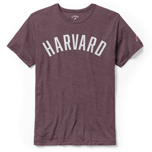 3402-Harvard Tri-Blend Arched Logo Tee Shirt_Maroon.jpg