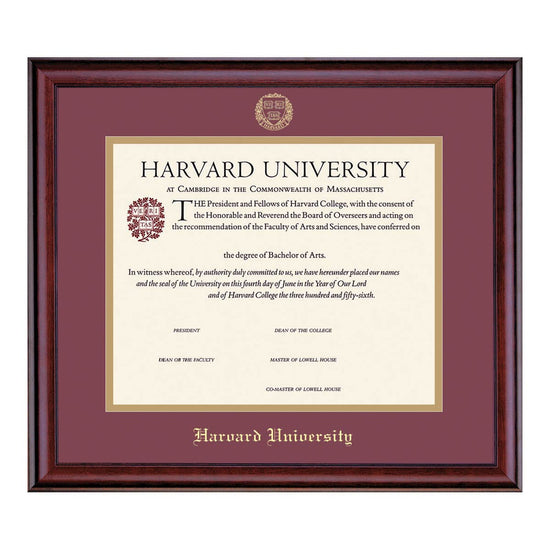 3483-Harvard University Horizontal Certificate Frame_Classic.jpg
