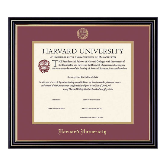 3483-Harvard University Horizontal Certificate Frame_Prestige.jpg