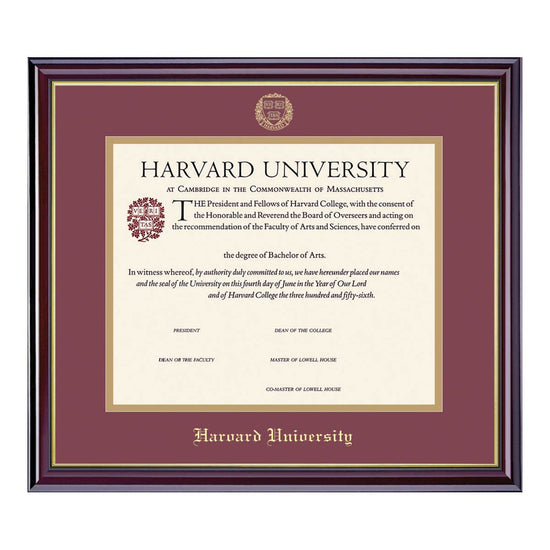 3483-Harvard University Horizontal Certificate Frame_Windsor.jpg