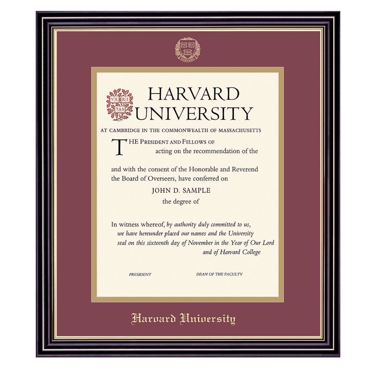3639-Harvard University Vertical Certificate Frame_Prestige.jpg
