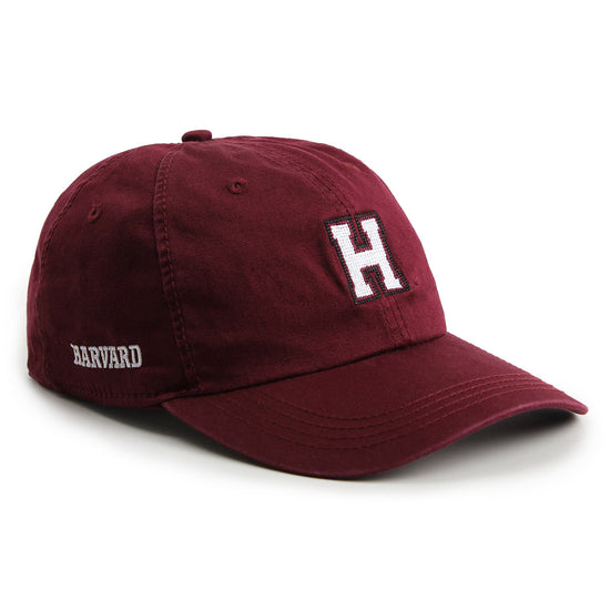 3940-Harvard Embroidered H Chatham Adjustable Washed Twill Hat_Maroon.jpg