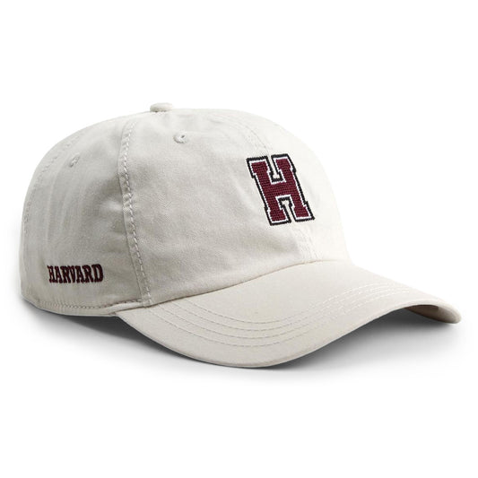 3940-Harvard Embroidered H Chatham Adjustable Washed Twill Hat_Tan.jpg