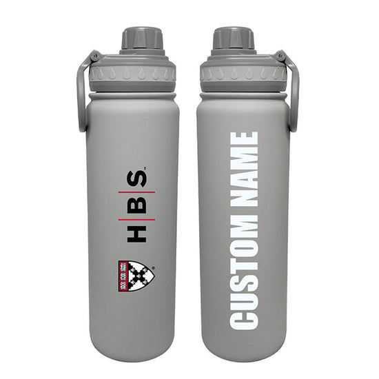 4034-Personalized Harvard Business School 24 oz. Stainless Steel Water Bottle_Silver.jpg