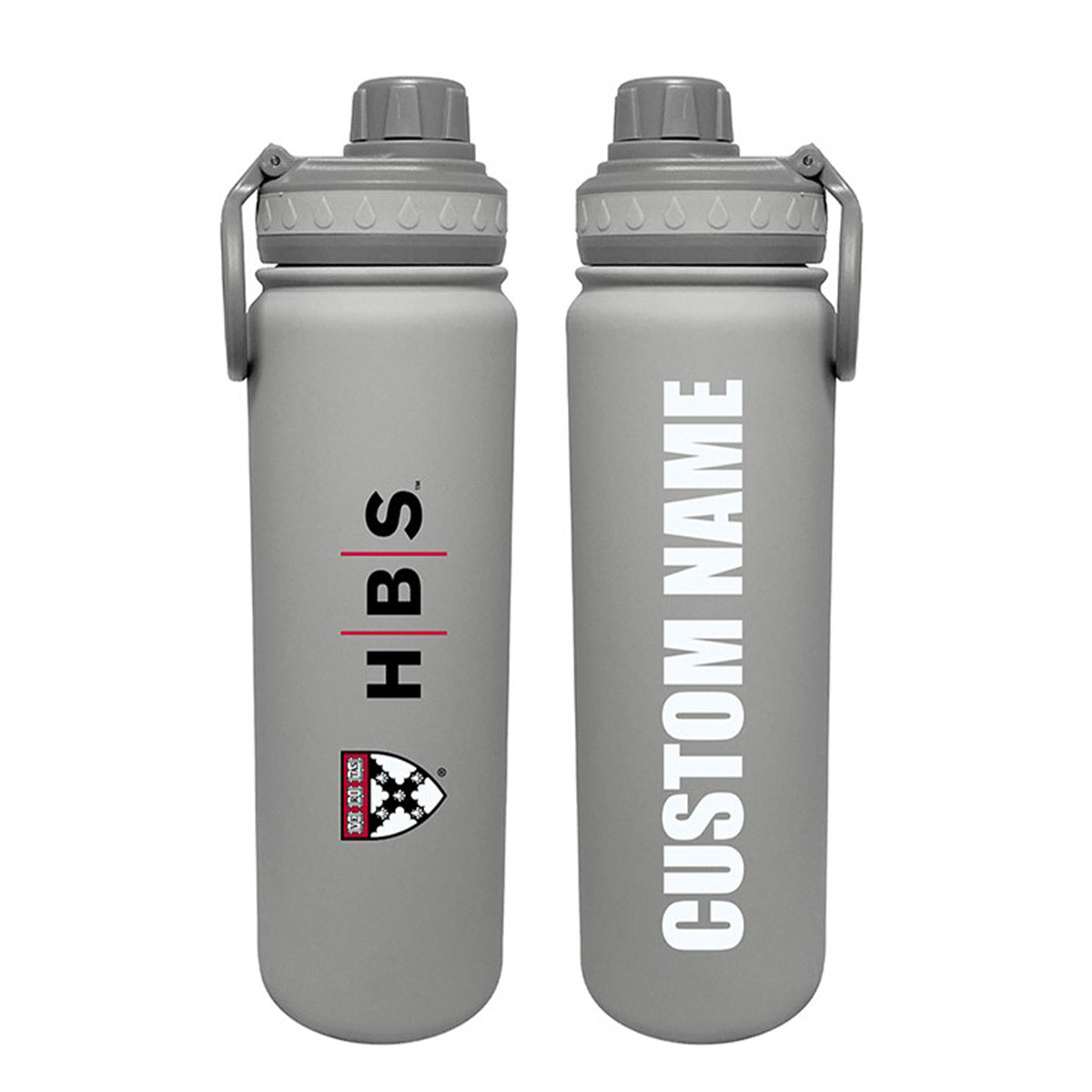 4034-Personalized Harvard Business School 24 oz. Stainless Steel Water Bottle_Silver.jpg
