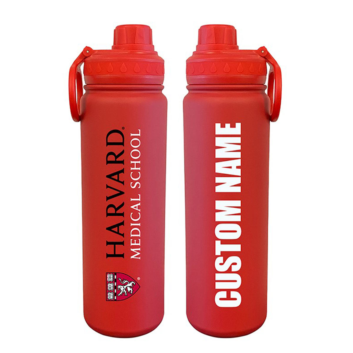 4035-Personalized Harvard Medical School 24 oz. Stainless Steel Water Bottle_Red.jpg