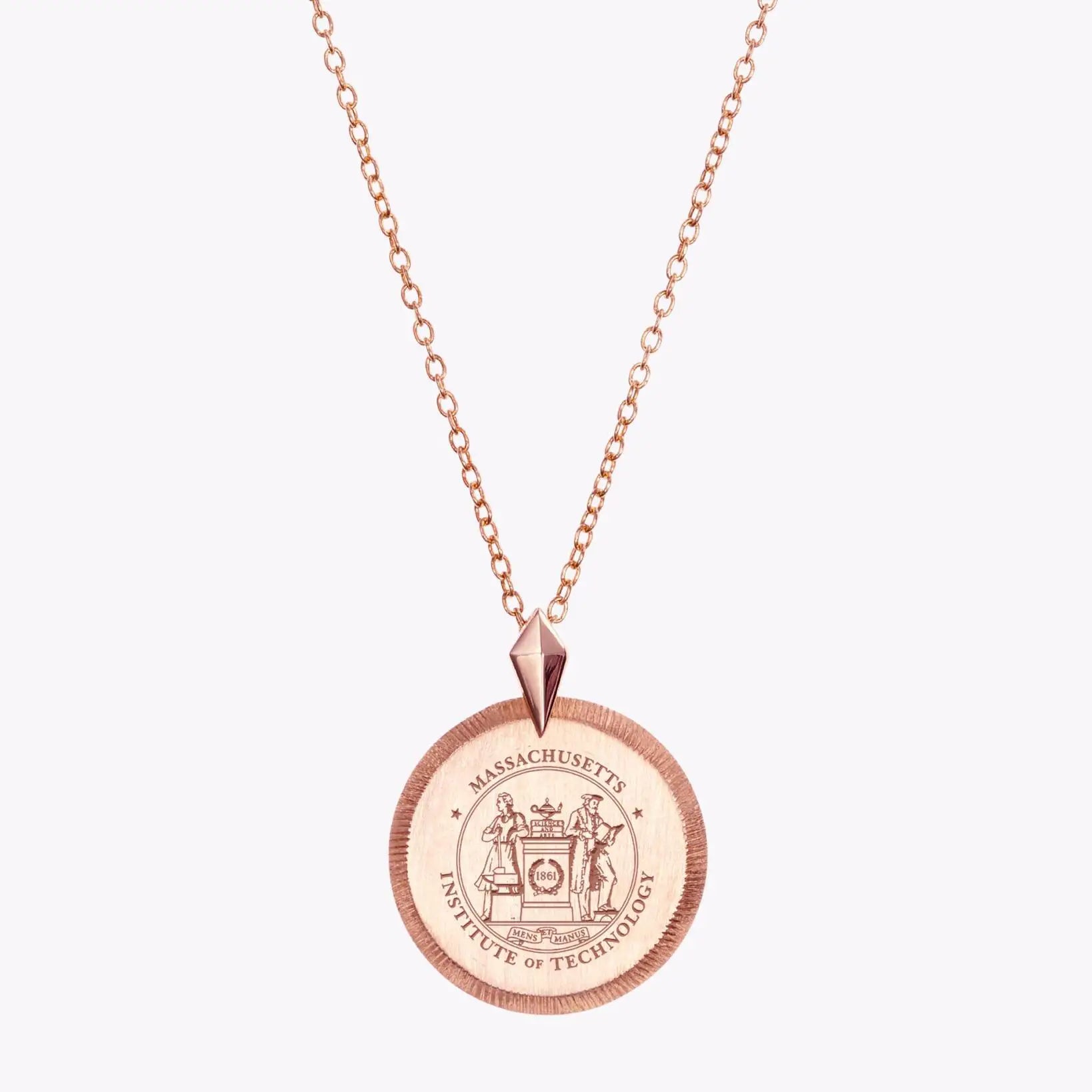 4158-MIT Kyle Cavan Petite Florentine Crest Necklace_14K Rose Gold.jpg