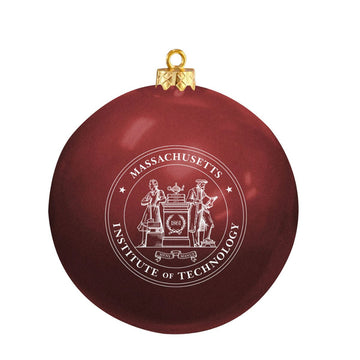 MIT Ball Ornament With White MIT Seal