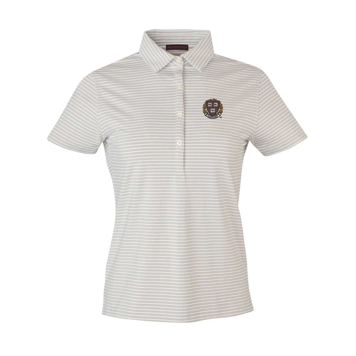 4224-Harvard Women's Carmel Stripe Polo_Cloud-White.jpg