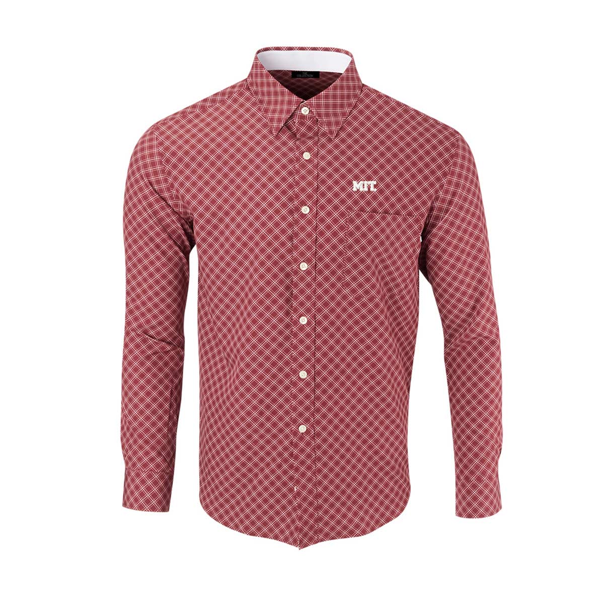 4245-MIT Men's Boss Jason Diagonal Sport Shirt_Maroon.jpg