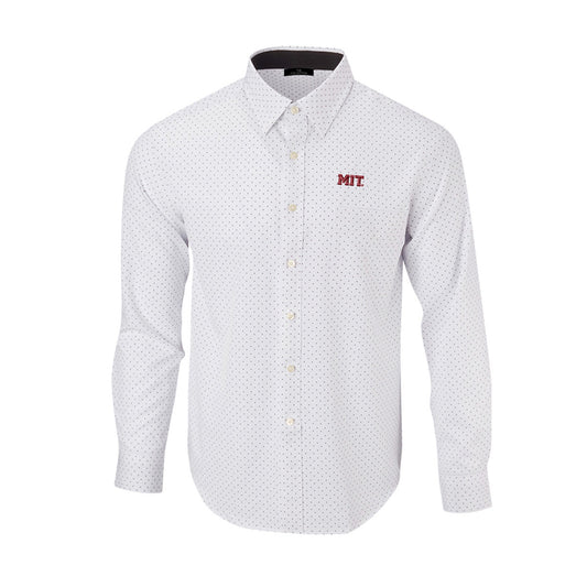 4246-MIT Men's Boss Lecker Dot Sport Shirt_White-Black.jpg