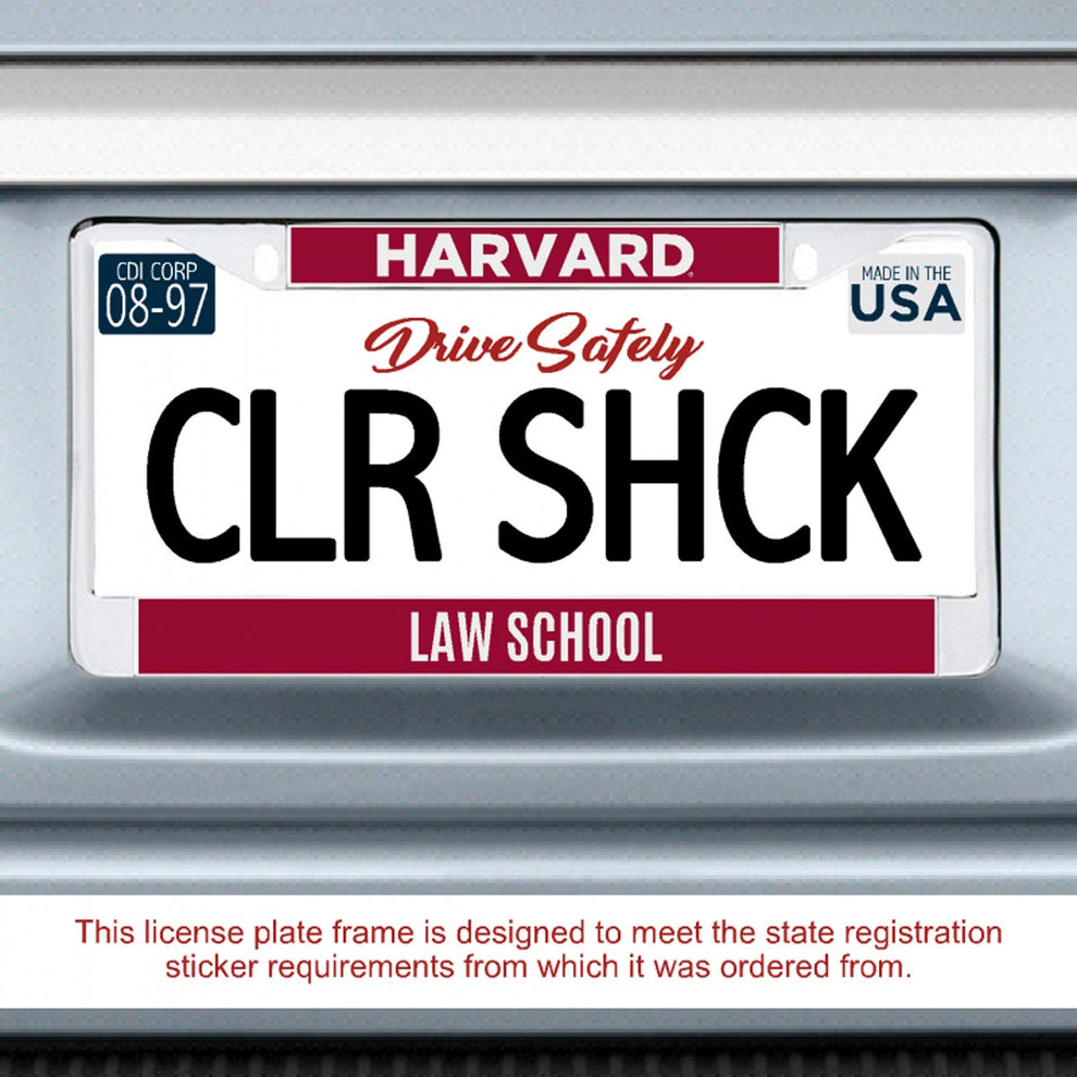 Harvard Law School License Plate Frame – The COOP