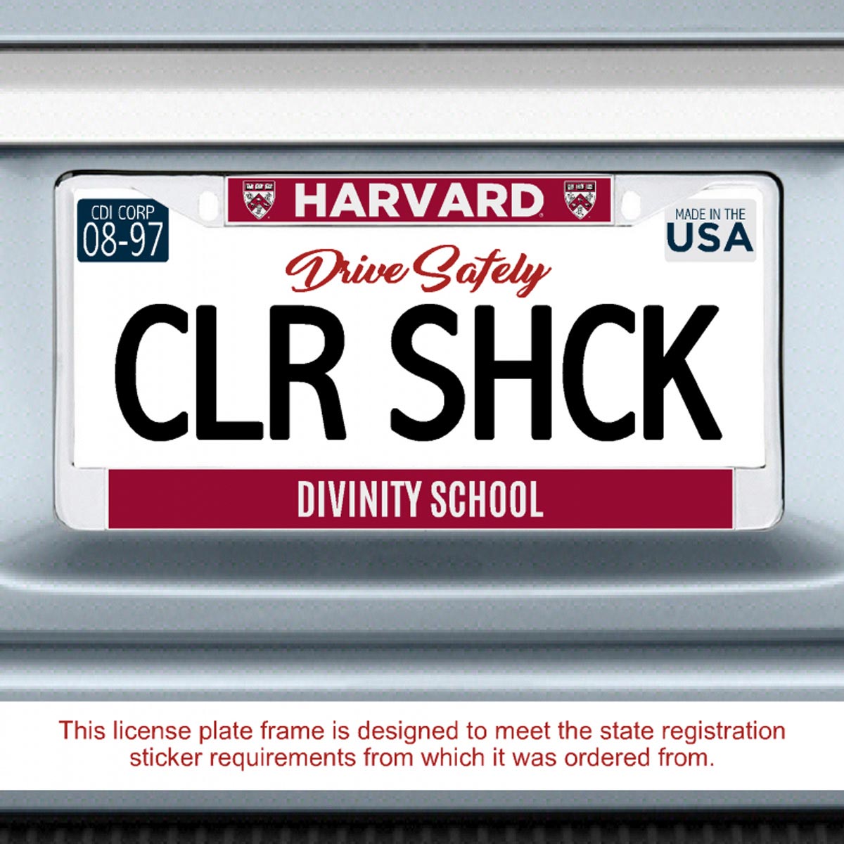 4334-Harvard Divinity School License Plate Frame_media.jpg