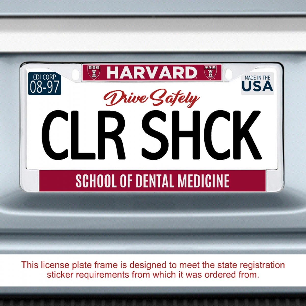 4336-Harvard School of Dental Medicine License Plate Frame_media.jpg