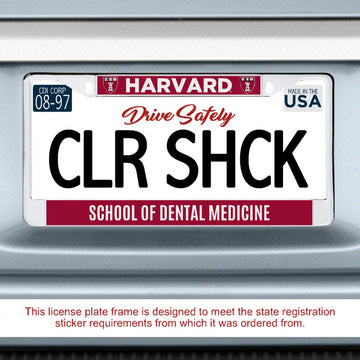 4336-Harvard School of Dental Medicine License Plate Frame_media.jpg