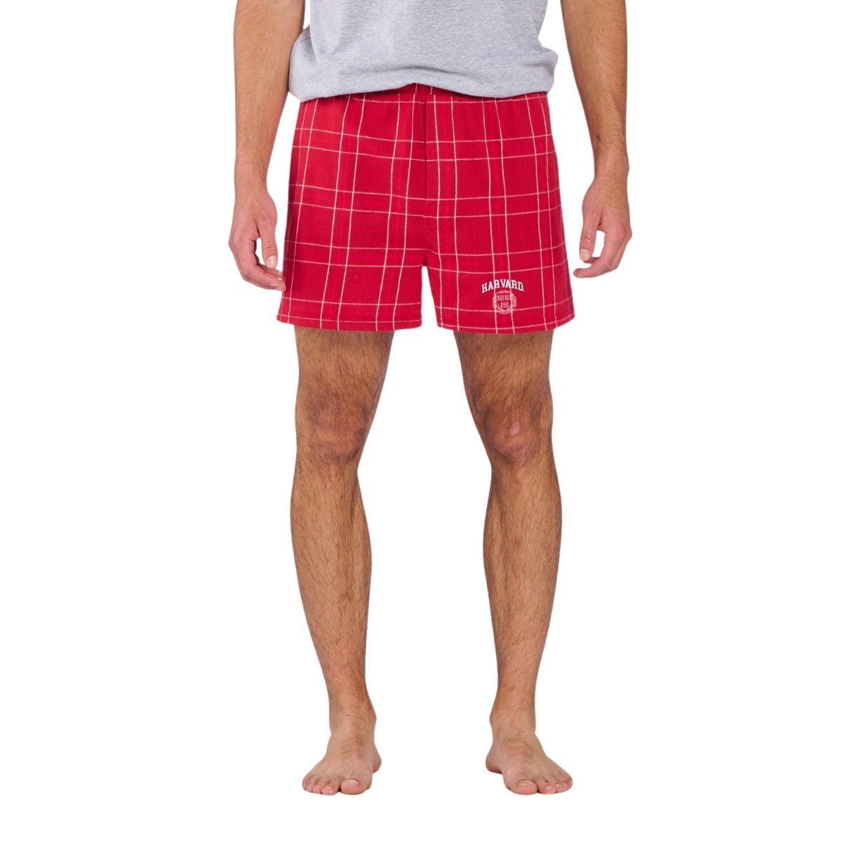 4459-Harvard Essential Flannel Boxer Short_Crimson_media_03.jpg