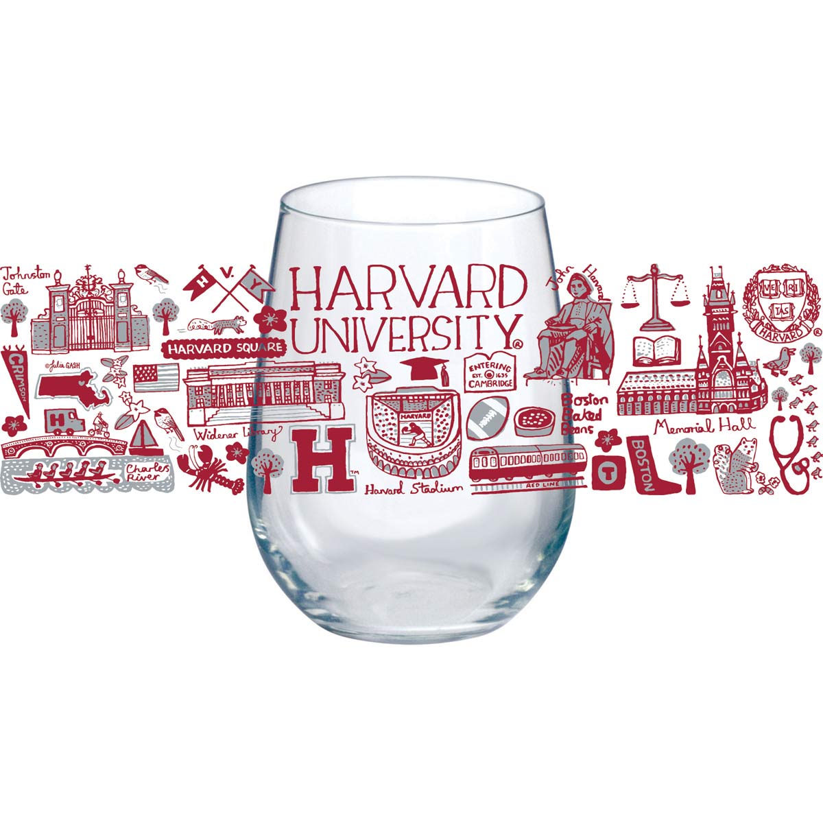 4496-Julia Gash Harvard Set of 4 Stemless Wine Glasses_media.jpg